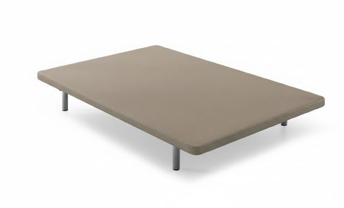Base tapizada beige CHESTIA con patas metálicas sobre fondo claro